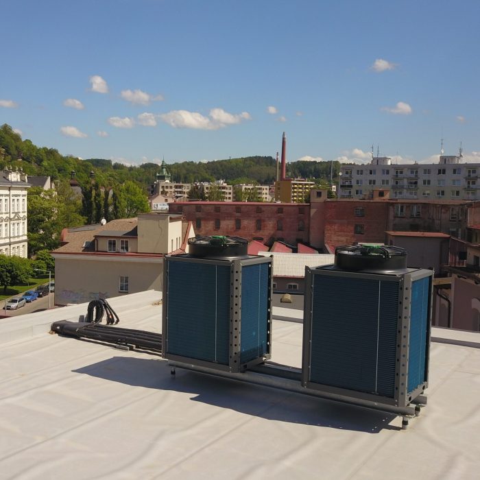 Kaskáda tepelných čerpadel 2x 45kW - DRANA Náchod
